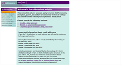 Desktop Screenshot of eadmissions.org.uk